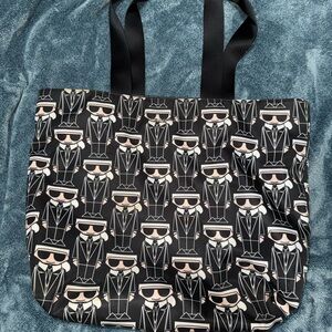 Karl Lagerfeld Tote Bag with Iconic Print